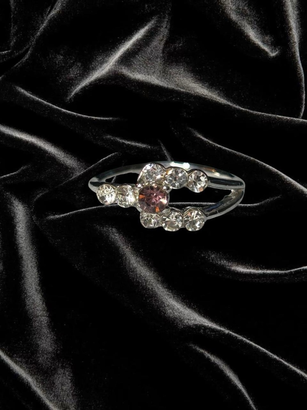 Layered Silver Tone Ring